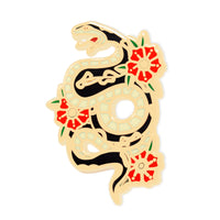 Snake & Florals Pin