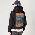 2dopeboyz patch on male retro cord hoodie in onyx