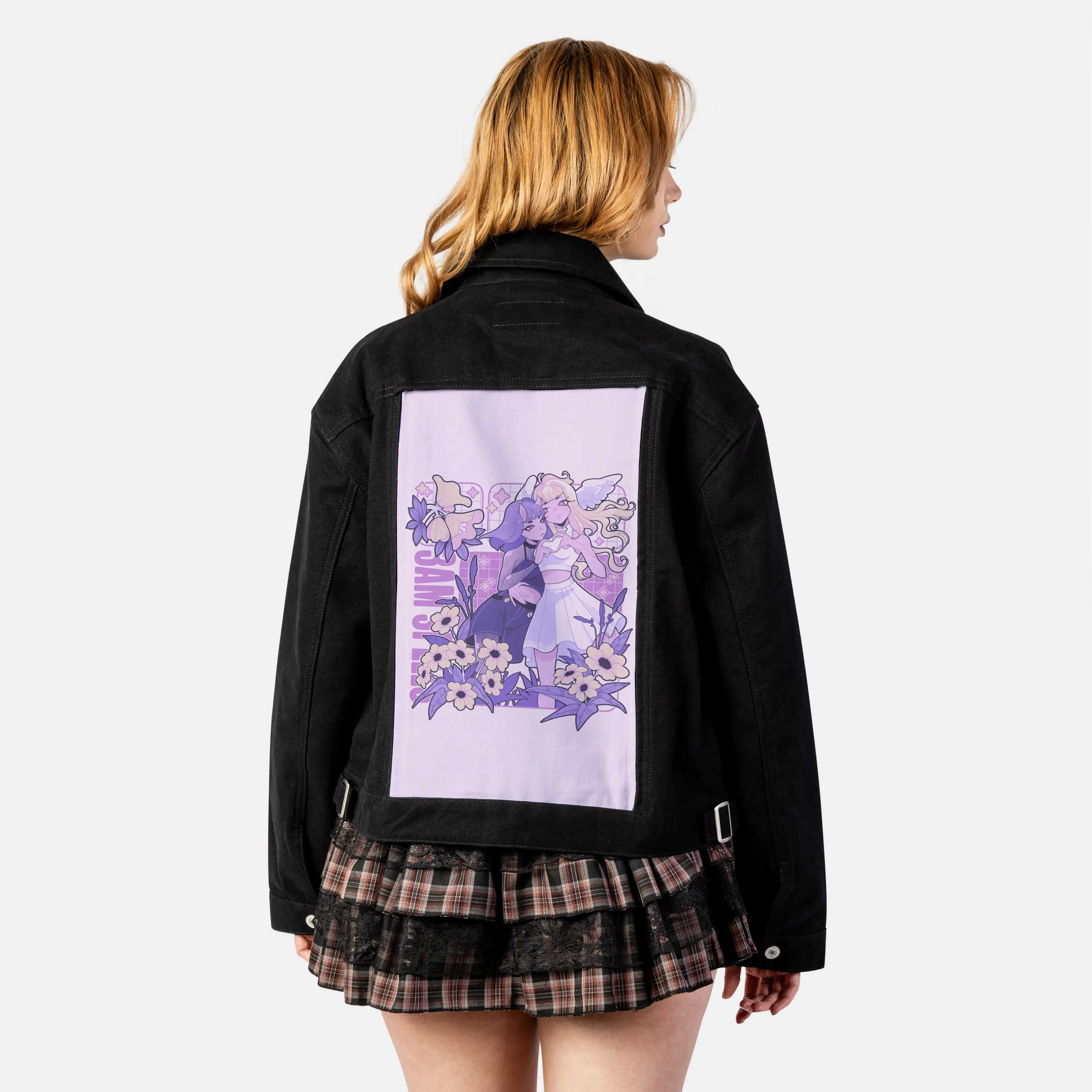 3amspells patch on female atelier canvas jacket in nightfall