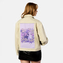 3amspells patch on female atelier canvas jacket in tan