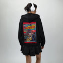 99problems patch on female essential zip hoodie in after hours