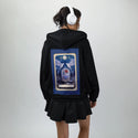 aceofwands patch on female essential zip hoodie in after hours