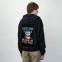 adultpenguin patch on male essential zip hoodie in after hours