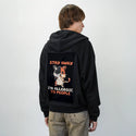 allergictopeople patch on male essential zip hoodie in after hours