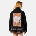 allthegirls patch on female atelier canvas jacket in nightfall