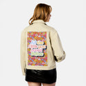 allthegirls patch on female atelier canvas jacket in tan