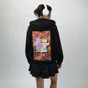 allthegirls patch on female essential zip hoodie in after hours