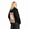 allthegirls patch on female og denim jacket in raven