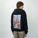 armor patch on male essential zip hoodie in after hours