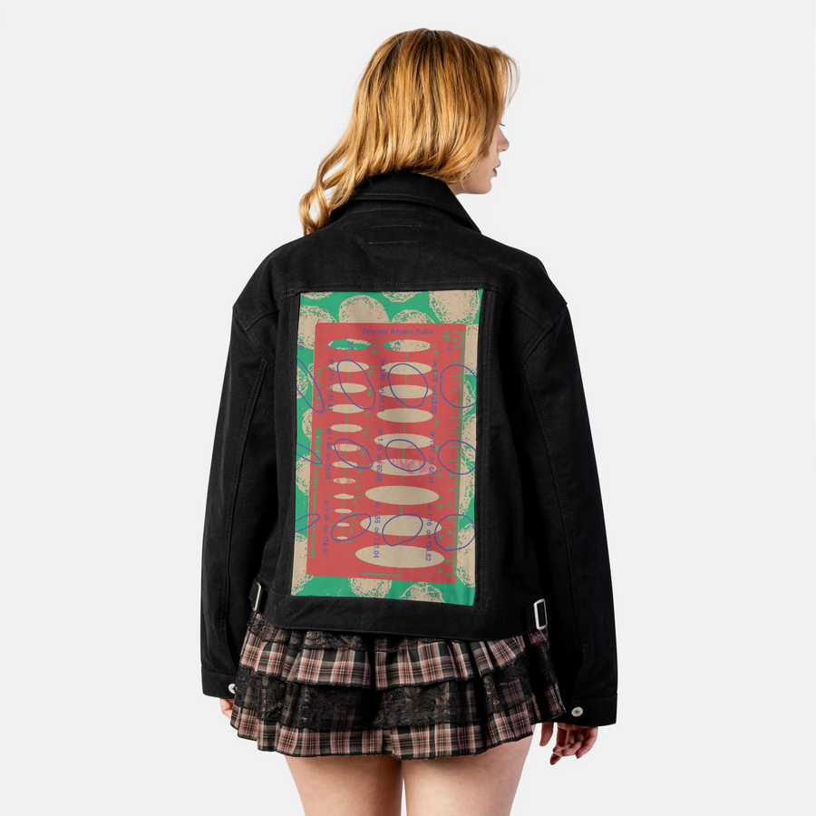 aspectratio patch on female atelier canvas jacket in nightfall