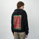 aspectratio patch on male essential zip hoodie in after hours