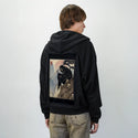awaitingsouls patch on male essential zip hoodie in after hours