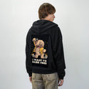 barkfree patch on male essential zip hoodie in after hours