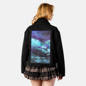 bathlambo patch on female atelier canvas jacket in nightfall