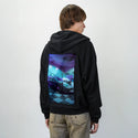 bathlambo patch on male essential zip hoodie in after hours