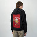 beeroclock patch on male essential zip hoodie in after hours