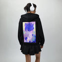 bemine patch on female essential zip hoodie in after hours
