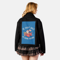 berightback patch on female atelier canvas jacket in nightfall
