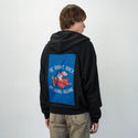 berightback patch on male essential zip hoodie in after hours