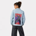 better patch on female og denim jacket in oceanside