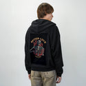 betterlucknexttime patch on male essential zip hoodie in after hours