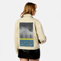 betweenmountainandsea patch on female atelier canvas jacket in tan