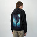 beyondtheobvious patch on male essential zip hoodie in after hours