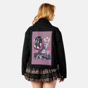bigscreenlove patch on female atelier canvas jacket in nightfall
