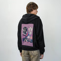 bigscreenlove patch on male essential zip hoodie in after hours