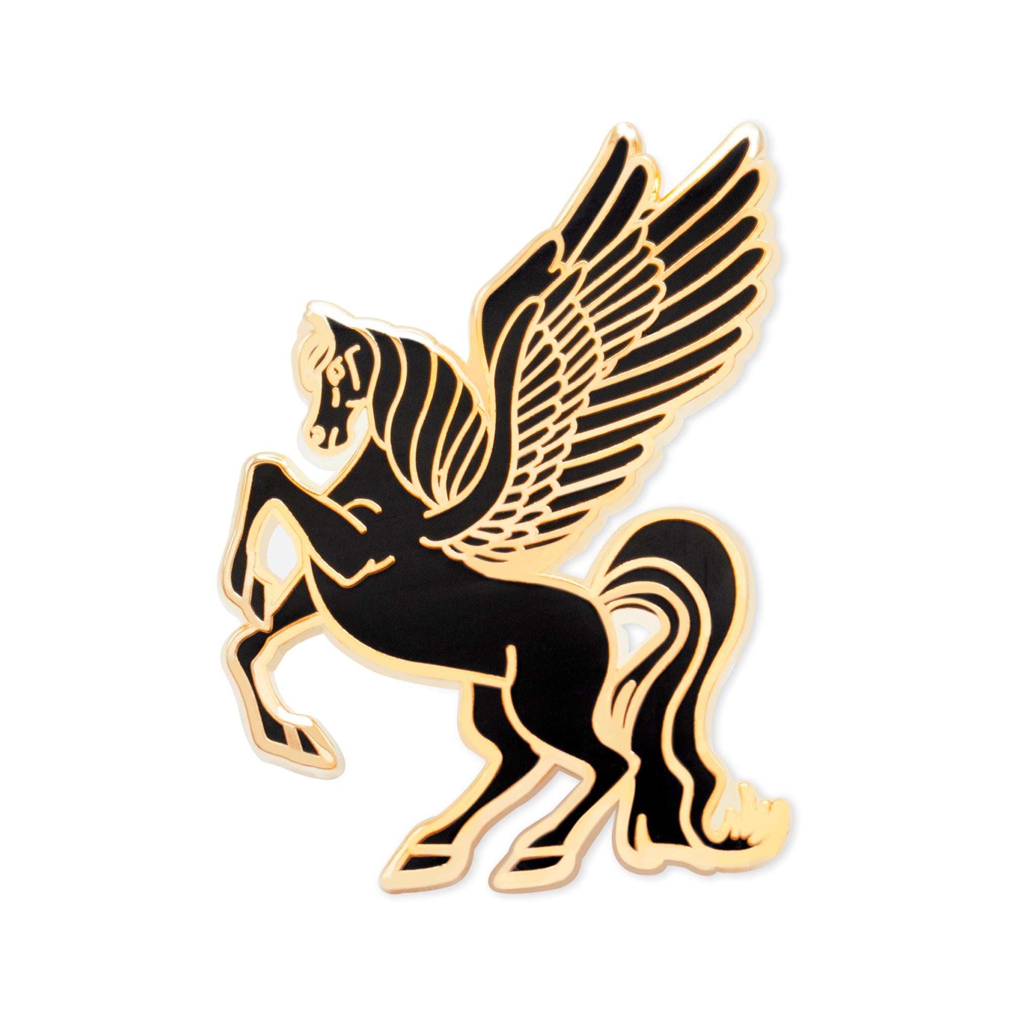 Classic Black Pegasus Pin
