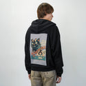 blackcatmischief patch on male essential zip hoodie in after hours