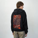 bloom patch on male essential zip hoodie in after hours