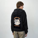 bombastic patch on male essential zip hoodie in after hours
