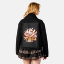 bookspirit patch on female atelier canvas jacket in nightfall