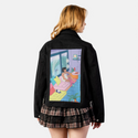 bretmanrock patch on female atelier canvas jacket in nightfall