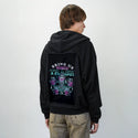 bringusallthetrash patch on male essential zip hoodie in after hours