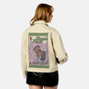 brownsugar patch on female atelier canvas jacket in tan