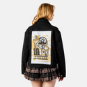 builder patch on female atelier canvas jacket in nightfall
