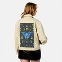 butterflyphase patch on female atelier canvas jacket in tan