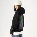 butterflysmoke patch on female retro cord hoodie in onyx