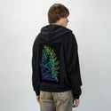 butterflysmoke patch on male essential zip hoodie in after hours