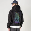 butterflysmoke patch on male retro cord hoodie in onyx