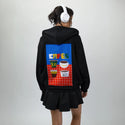 cafesdevalencia patch on female essential zip hoodie in after hours