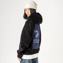 callmymom patch on female retro cord hoodie in onyx