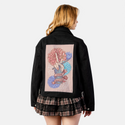 carpaltunnel patch on female atelier canvas jacket in nightfall