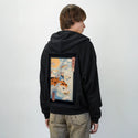 carpridermeowster patch on male essential zip hoodie in after hours