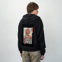 catanaassassin patch on male essential zip hoodie in after hours