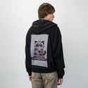 catdocumentation patch on male essential zip hoodie in after hours