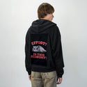 catnomy patch on male essential zip hoodie in after hours