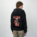 catskeepmealive patch on male essential zip hoodie in after hours